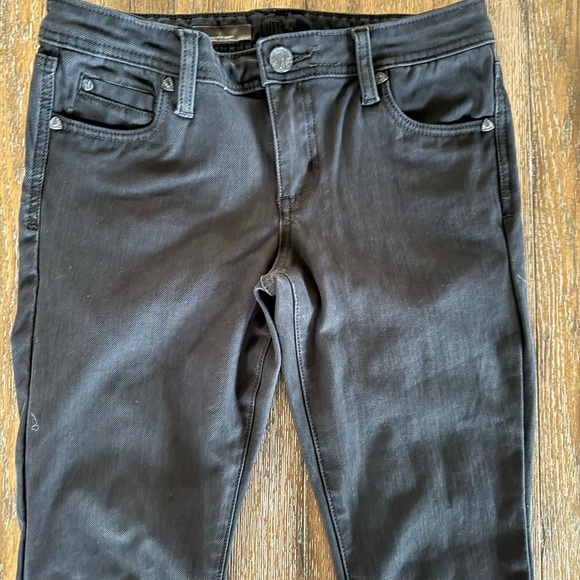 Kut from the Kloth Women’s Mia Toothpick Skinny Black Denim Jeans Size 4 - Picture 2 of 13